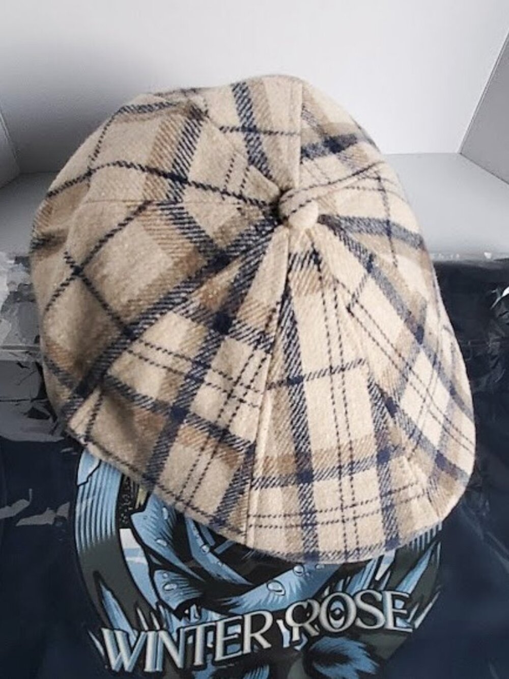 Boston Scally WINTER ROSE 8- Panel Plaid Cap- XXL - With Dustbag - Picture 2 of 10